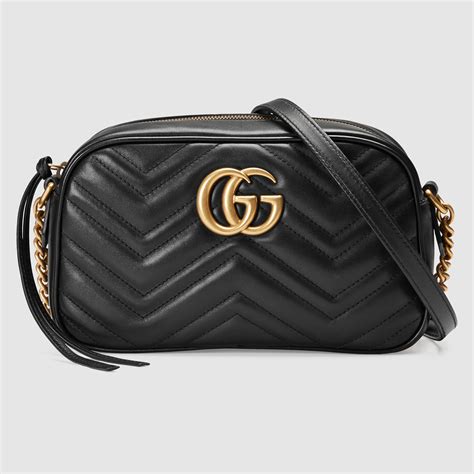 gucci bag gg black|gucci shoulder bag black.